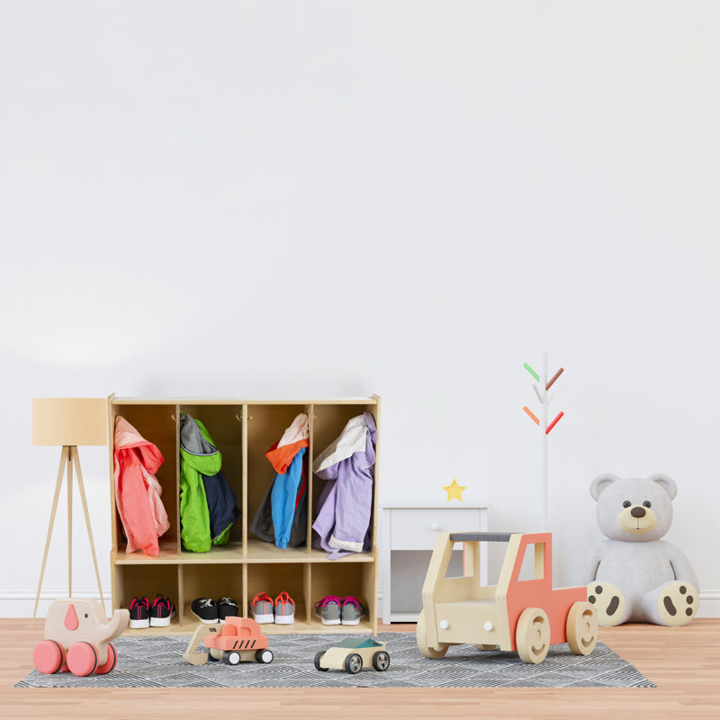 Solid Wood 2 - Tier 37'' School Locker