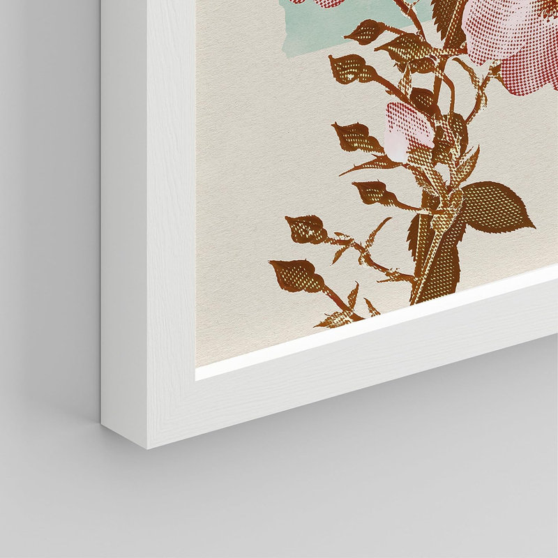Affiche «State Flower Collage Variété Nature Wilderness Cosy / Relax Illustration Modern Art», H 10 po x l 8 po x P 1 po