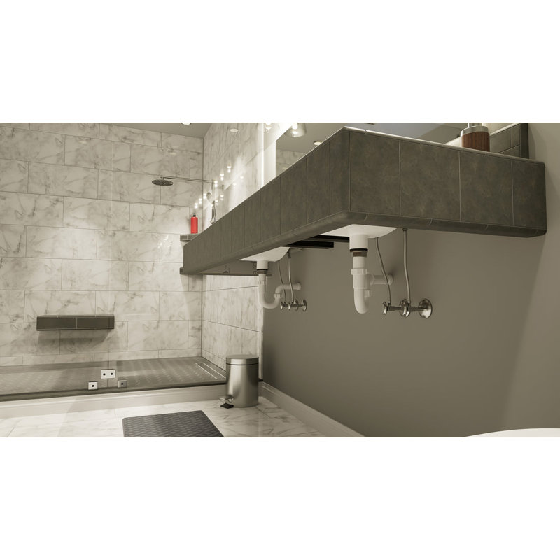 Le support de meuble-lavabo flottant The Original ™ , H 11 po x l 2,5 po x P 22 po