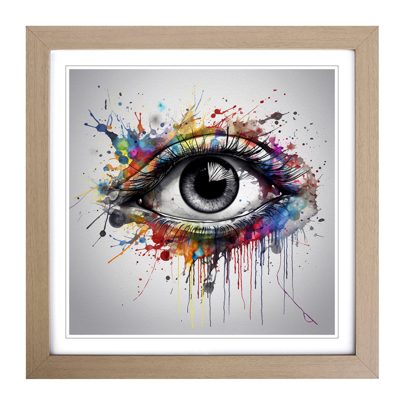 Single Picture Frame Print on Wood, Oak