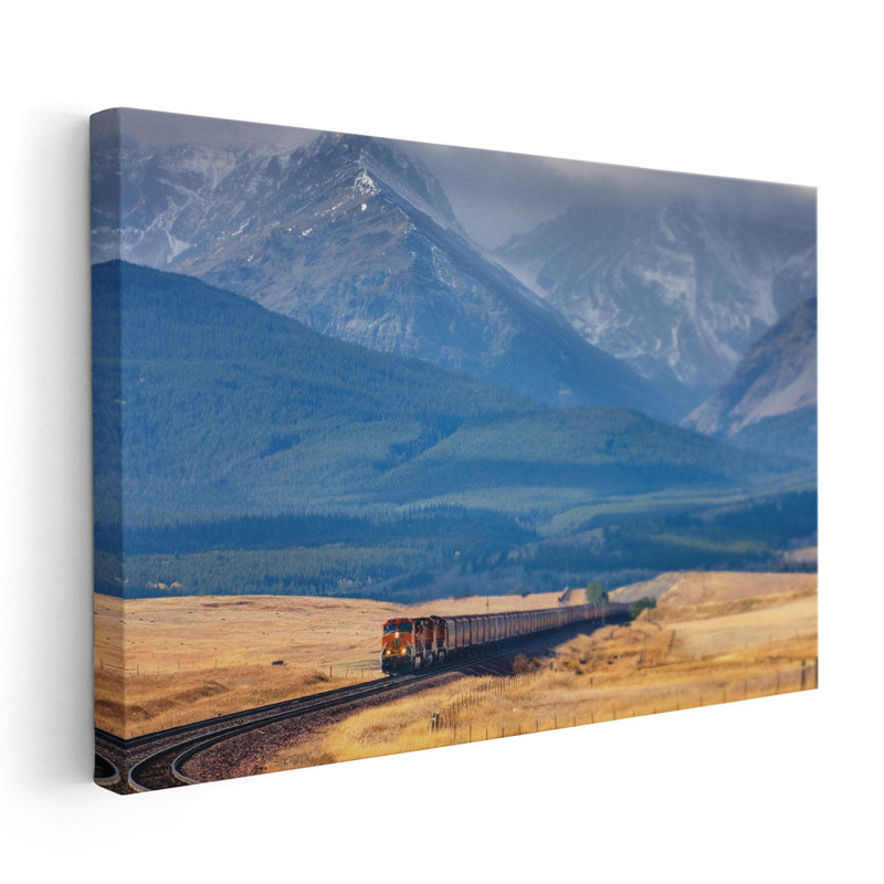 Train II - reproduction d'art sur toile, H 20 po x l 30 po