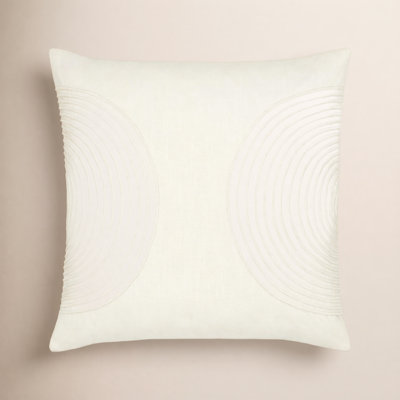 Rida Embroidered Cotton Pillow Cover