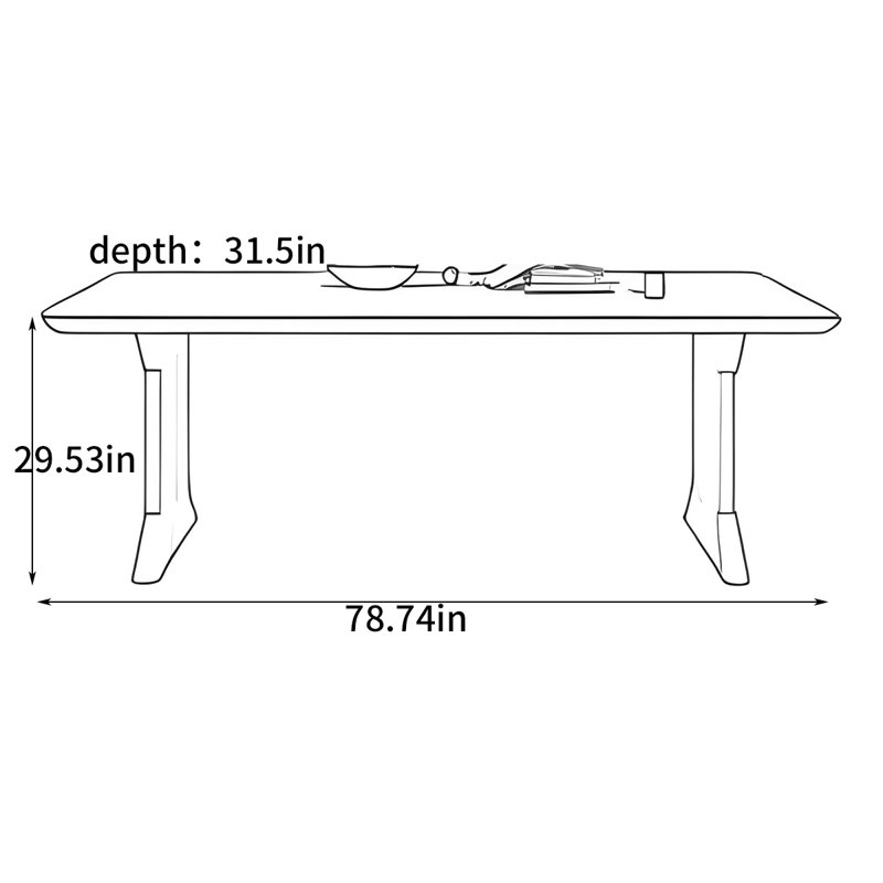 Huggins, 29.53"H x 78.74"L x 31.5"W