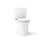 Veil Two-Piece Elongated Toilet With Skirted Trapway 1.28 GPF