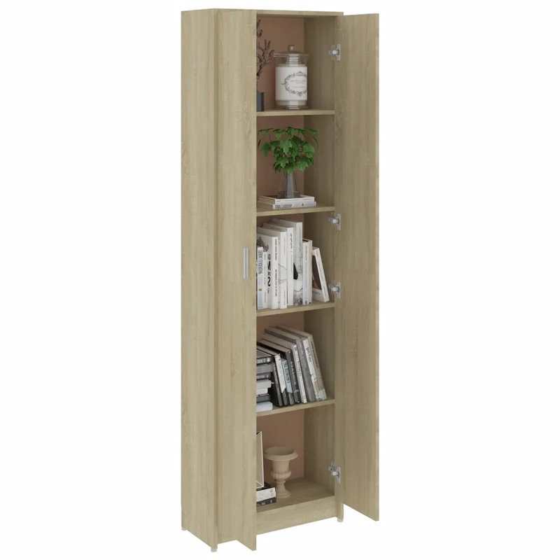 Ignatius 2 Door Wood Wardrobe, Sonoma Oak
