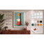 Stacked Teacups Mid-Century - Wrapped Canvas-332832318-332832319