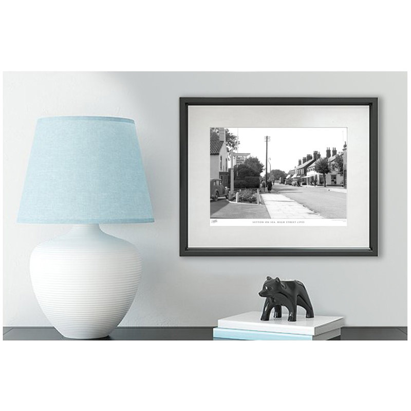 Sutton On Sea, High Street C1955 by Francis Frith - Single Picture Frame Print, 28cm H x 36cm W x 2.3cm D