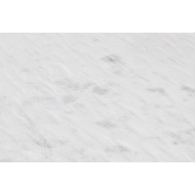 White Marble and Black Iron Rectangular Console Table