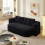 Canapé-lit pliable 78,7 po 2-en-1 avec couverture et 2 coussins, siège moelleux en velours côtelé-2034293094