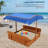 House On Tree 42.9'' x 42.9'' Solid Wood Square Sandbox-88730206