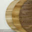 Abi Oak Round Solid Wood Top Metal Base Dining Table-1408458685