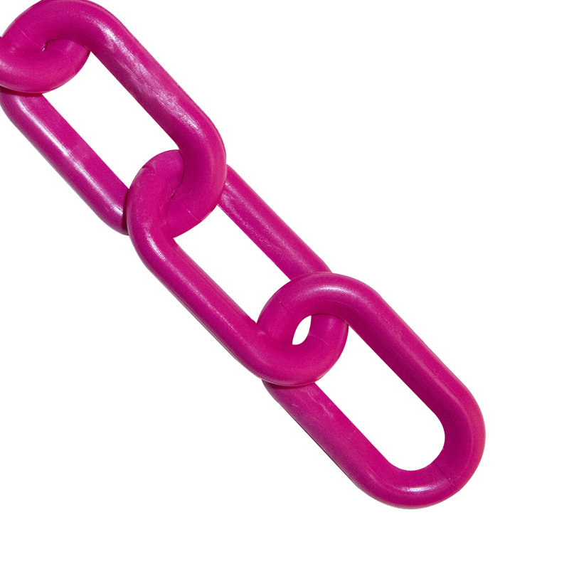 Chaîne en plastique, Rose sécurité, H 2,12 po x l 300 po x P 0,29 po