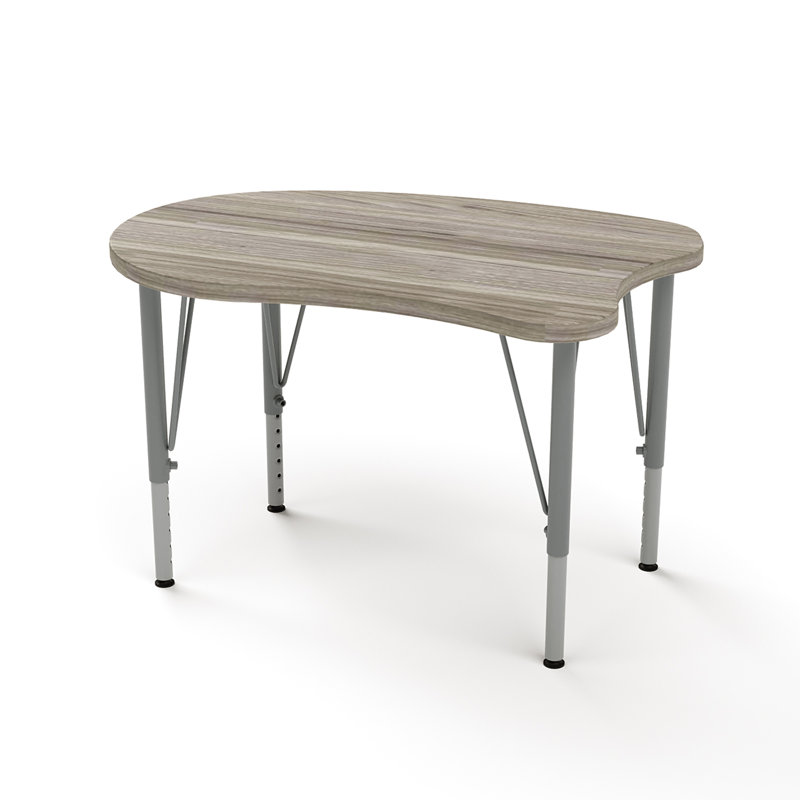 23 in. h x 31.5 in. w Collaborative Desk, Gris orme ombré