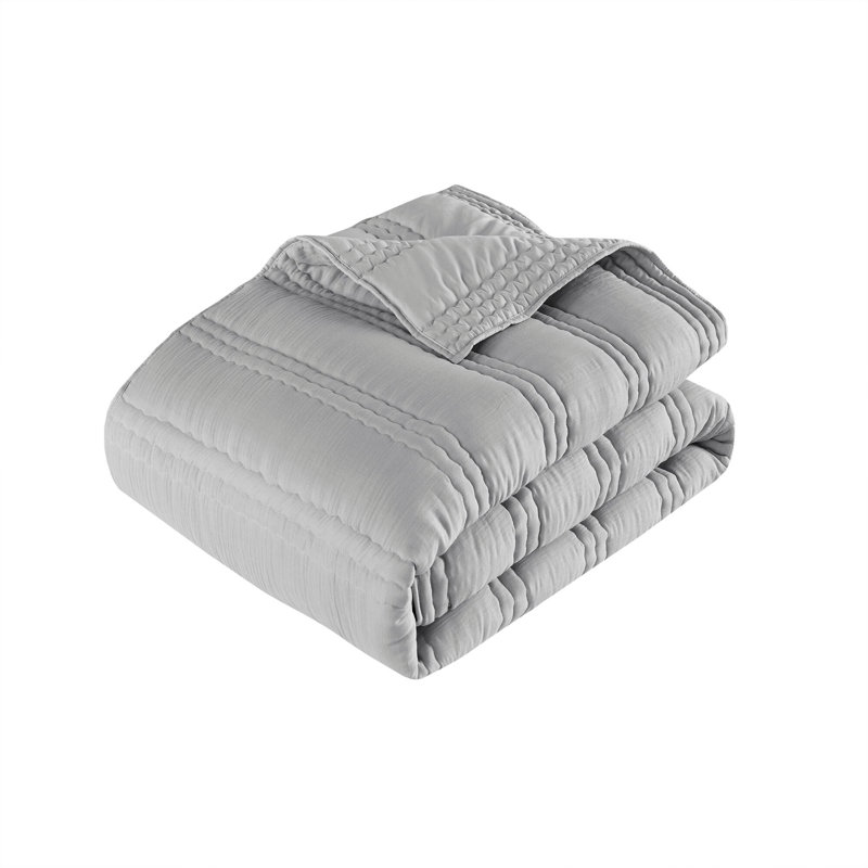 3 PCSSoft Bedding Sets, Gray, Queen Duvet Cover + 2 Additional Pieces