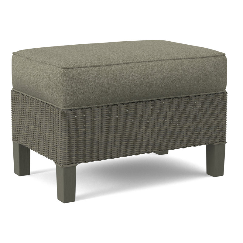 Gibraltar Ottoman, Greystone, Beige Performance Fabric; 0851-73