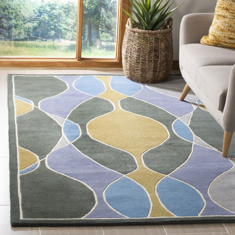Tapis en laine et viscose Amier Soho, Rectangle 3 pi 6 po x 5 pi 6 po