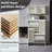 31"Multi-Functional Shoe Cabinet With Wall Cabinet