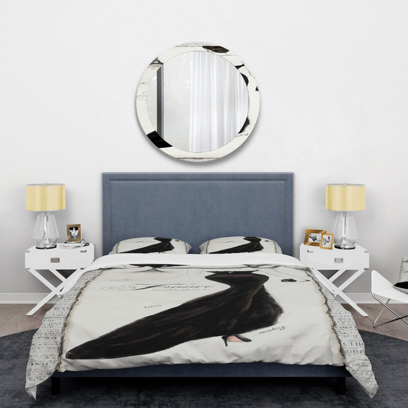 Glam Polyester Weave / Muslin Duvet Cover, Twin Duvet Cover + 1 Sham