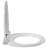 vidaXL Soft-close Toilet Seat White Oval