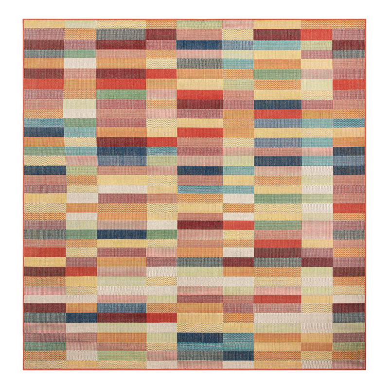 Striped Indoor / Outdoor Rug, Square 10'