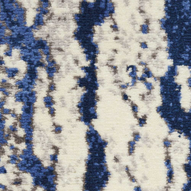 Viscose Abstract Indoor Rug, Round 8'