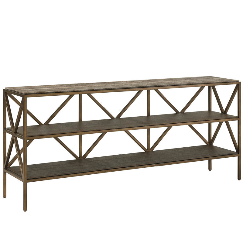 Montclair 75'' W Marble Console Table