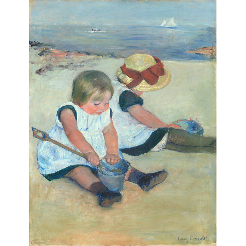 Enfants jouant sur la plage