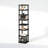 Creekside 8-Tier Vertical Space Saving Free Standing Corner Shelf, Display Rack, Espresso/Black-108207273
