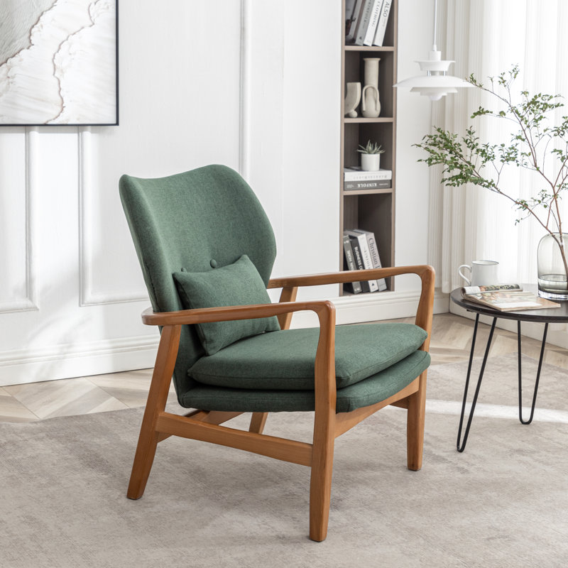 Fauteuil Kornelijus, Mélange de lin vert