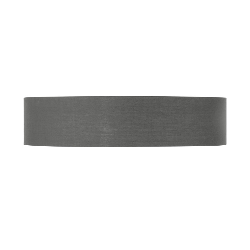 Aszia Plafonnier encastré rond gris à intensité variable avec accents dorés brossés