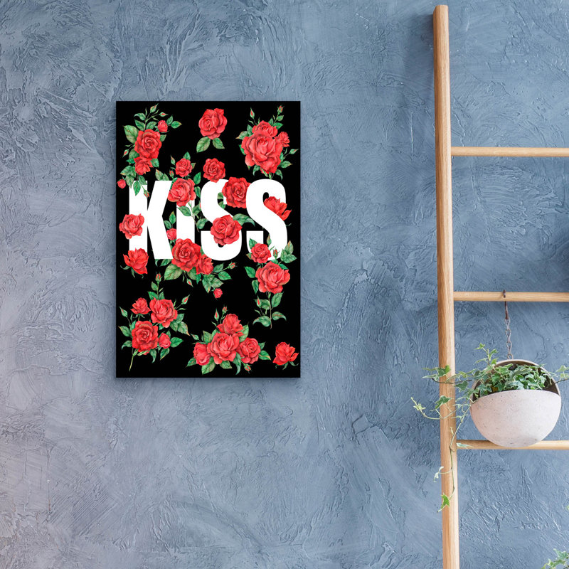 «Love Kiss I» par Regina Moore, H 24 po x l 16 po x P 0,2 po