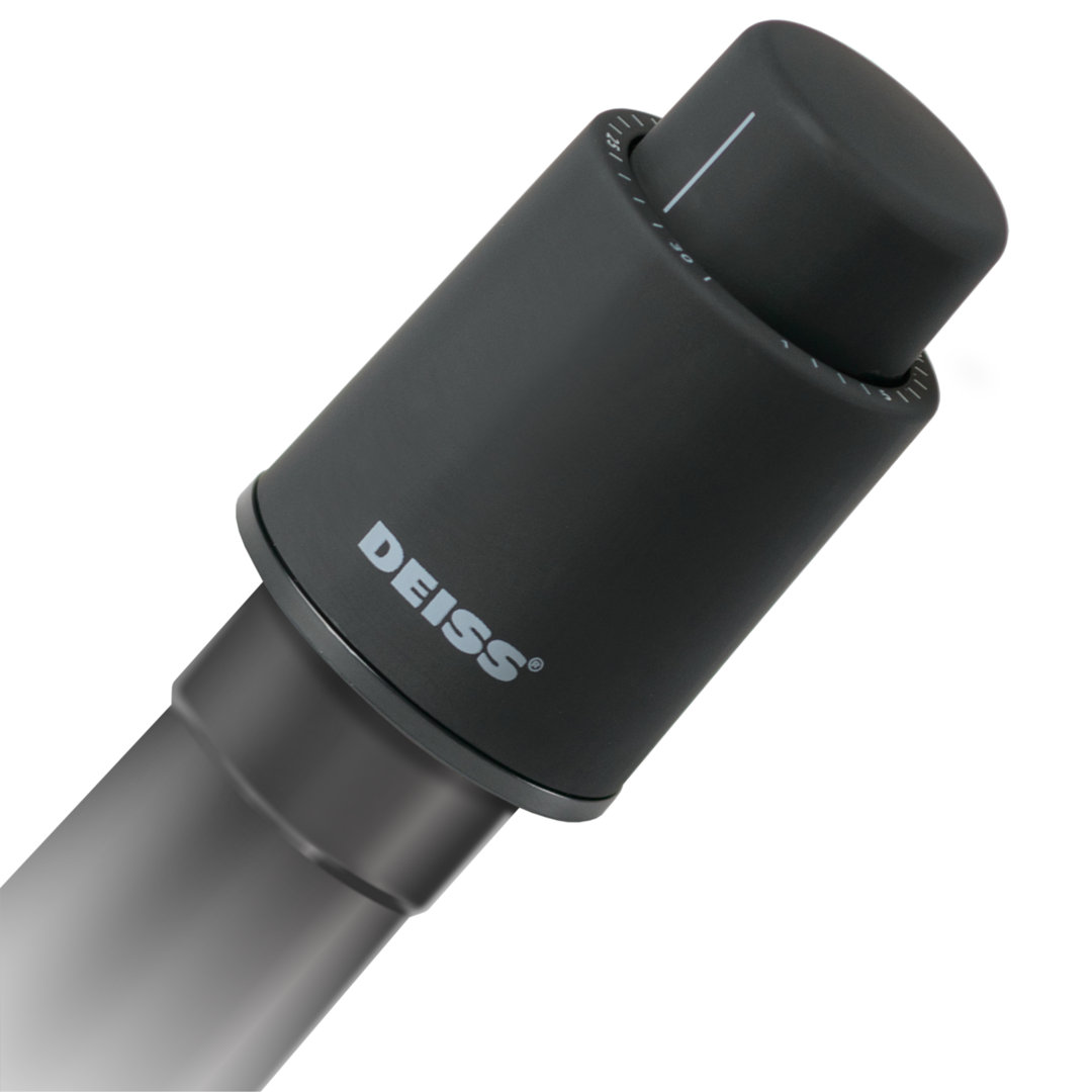 Deiss Lux 2-piece Wine Bottle Stopper Set, Reusable Vacuum Wine Preservers With Date Markers DEISS