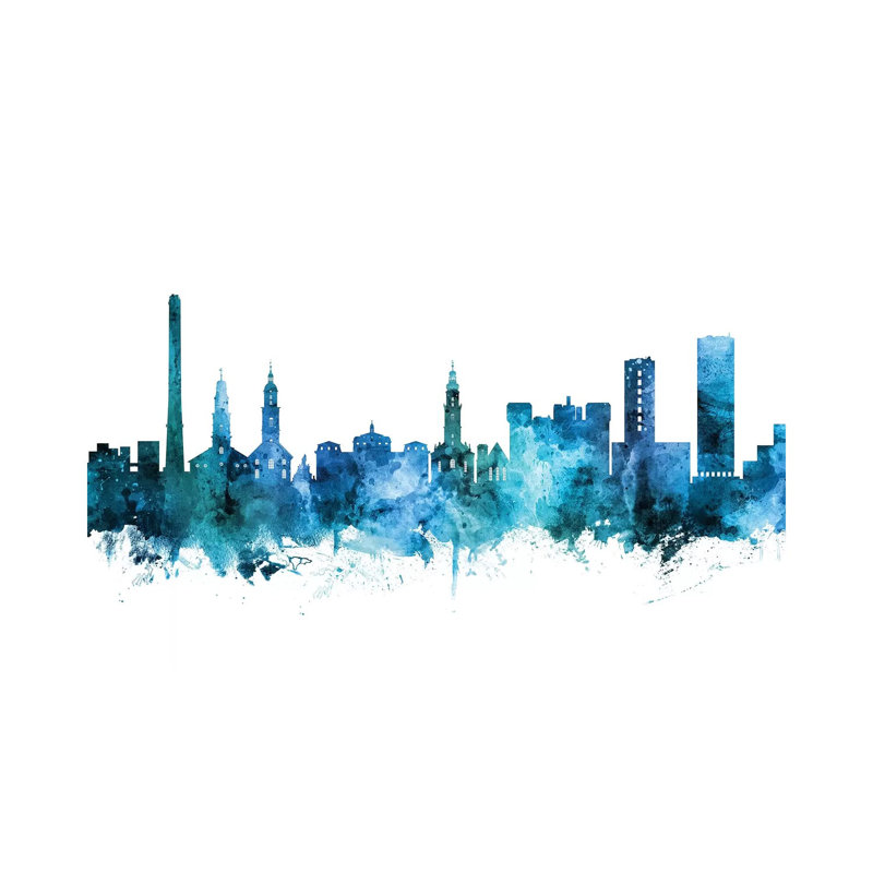 Erlangen, Germany Skyline by Michael Tompsett - Wrapped Canvas Gallery-Wrapped Canvas Giclée