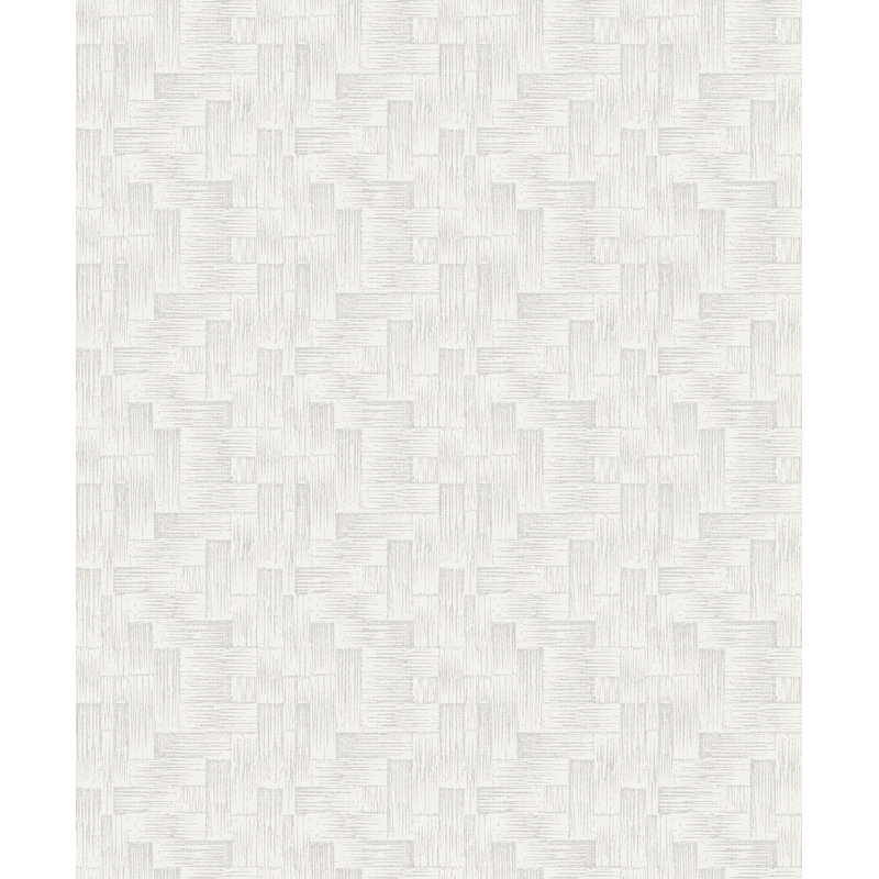 Gray Resource Geometric Wallpaper Roll, Pearl