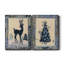 Silhouette de cerf - ensemble de 2 reproductions d'art-1092480964-1092309346-1092309347