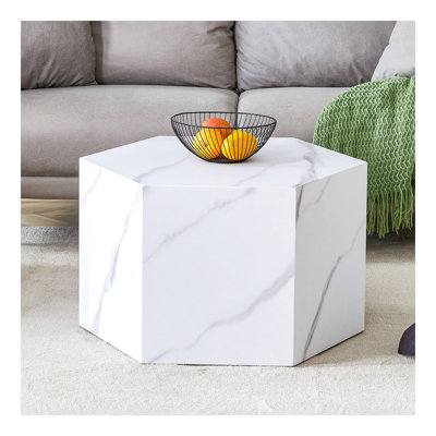 Table basse moderne en panneau de fibres à densité moyenne, avec des motifs texturés complexes, une table basse de style et de texture pour redéfinir votre décoration intérieure et améliorer votre espace de vie, un design élégant et durable