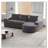 Chenille Upholstered Sectional Sofa-988327322