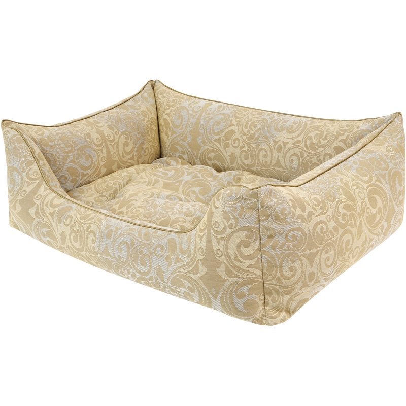 Orthopedic Pet Bed, Beige, Large (90cm W x 60cm D x 30cm H)