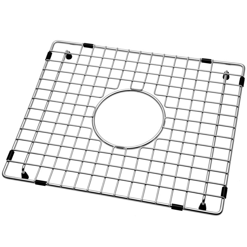 16.54-in x 14.57-in Center Drain Heavy-Duty Stainless Steel Sink Protector