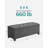 Steel Frame Storage Ottoman Bench
