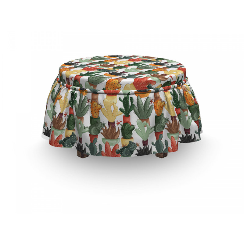 Housse pour repose-pieds succulent de plantes mexicain