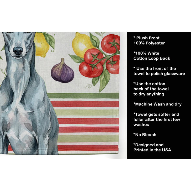 Serviette de cuisine Blue Brindle Greyhound, Lévrier bleu bringé