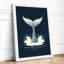 Whale Tail Rising Coastal - Framed Print-632725890-632725895