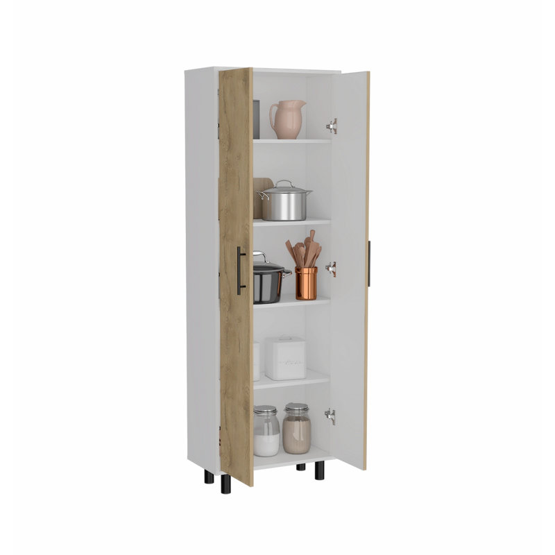 Cabinet décoratif, Beige / Blanc