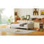 Lit de jour blanc simple avec 4 pieds - Lit uni et rembourré pour tous les styles de décoration intérieure 4 po, espaces modernes