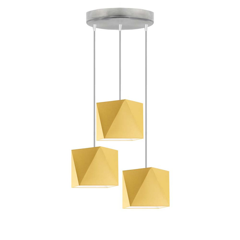 Deneene 3 - Light Cluster Pendant, Yellow, Nickel