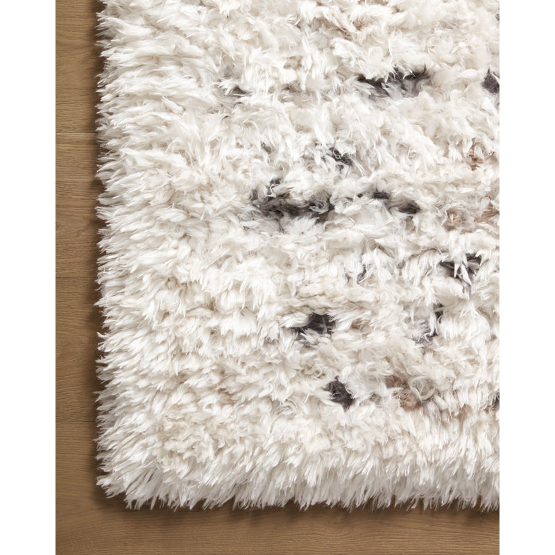 Tapis ivoire / multicolore Angela Rose x Loloi Amira, Carré 1 pi 6 po