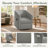 Ergonomic Lift Recliner Chair With Chenille Upholstery & Footrest - Cozy Barrel Design With Side Storage Pocket-8803318