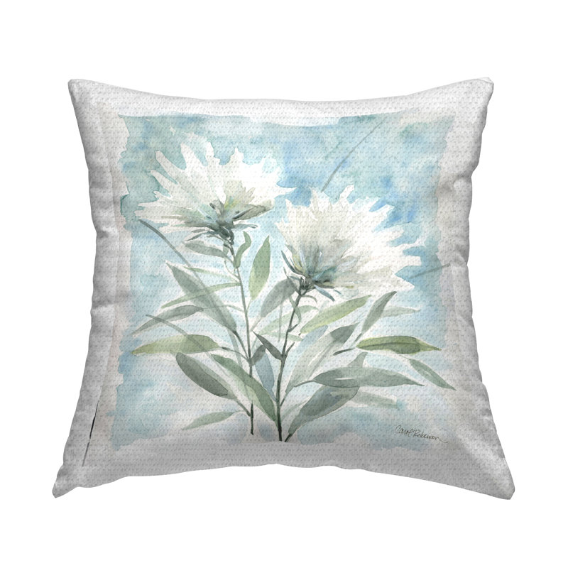 Coussin d'extérieur Wild Wild Thistle Bloom par Carol Robinson