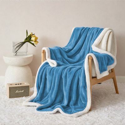 -Soft Sherpa Throw & Bed Blanket